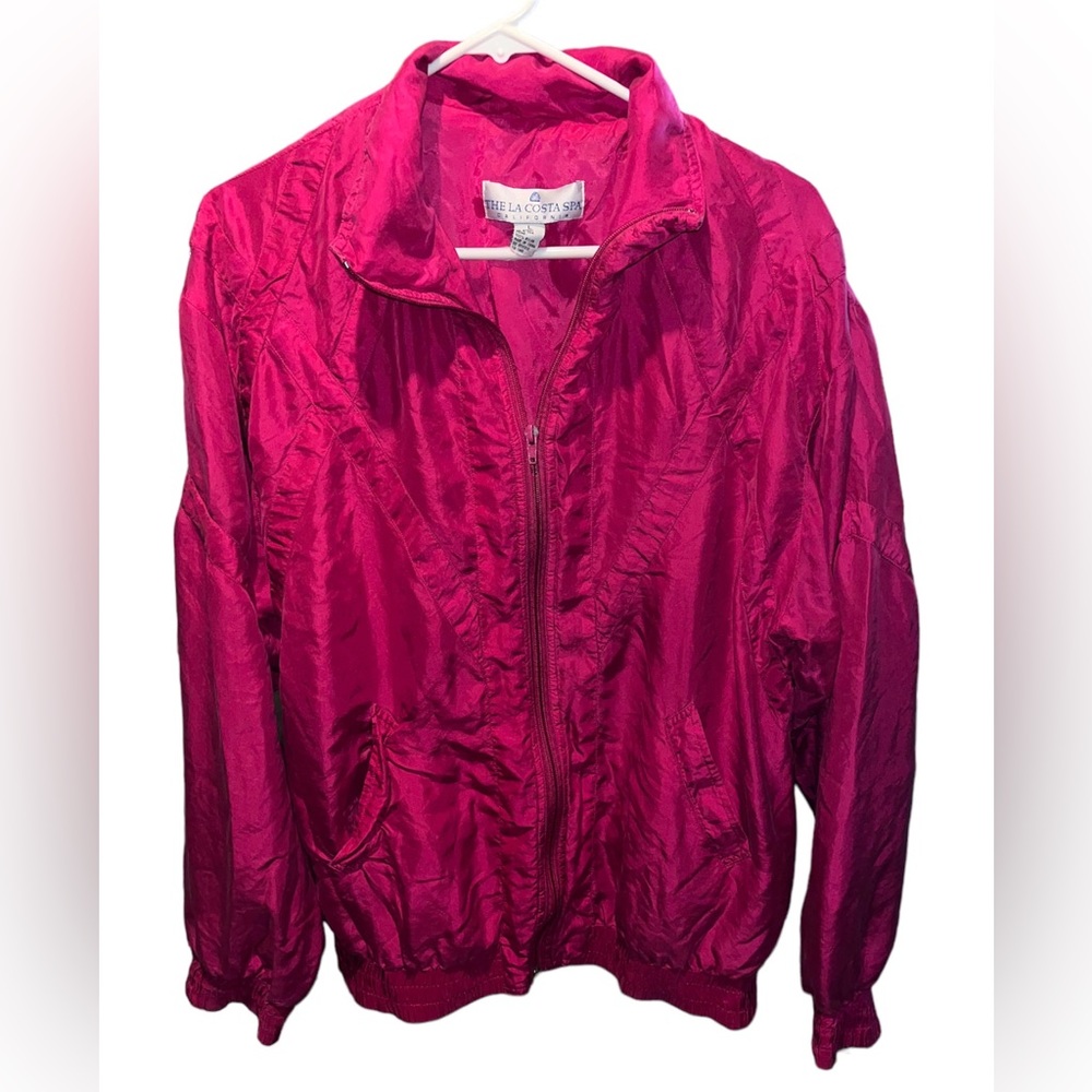 Vintage The La Costa Spa California Pink windbreaker